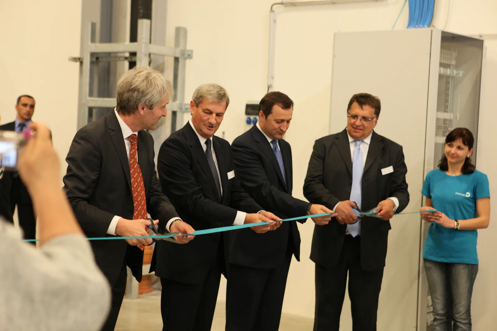 Shows the opening of the location in Moldova, Balti.