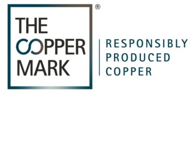 Ein Dokument mit der Aufschrift " The copper mark, responsibly produced copper".