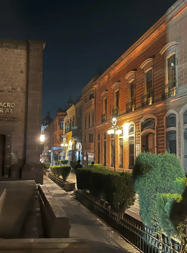 Mexico city in the evening