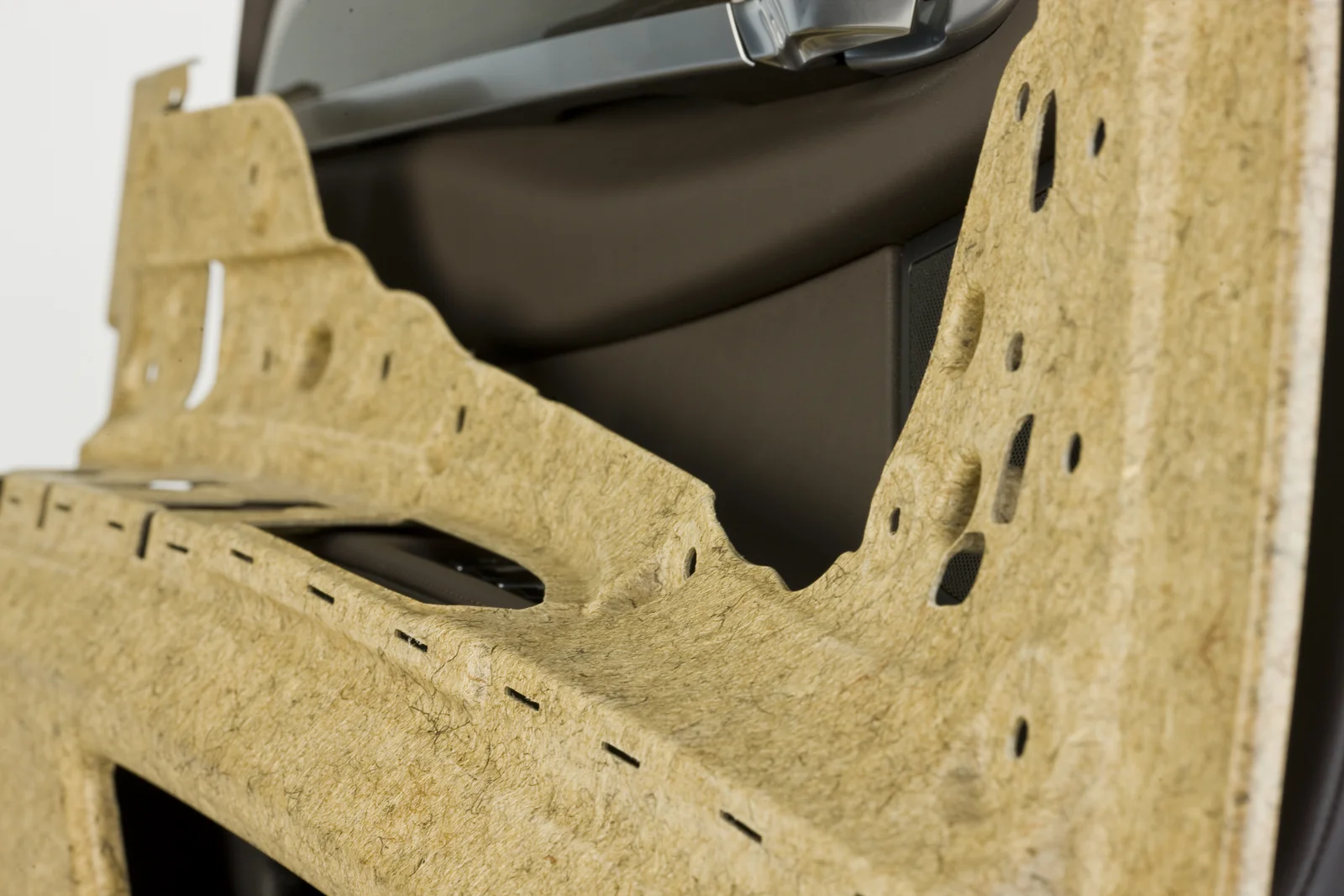 Bio-composite of a BMW car door.