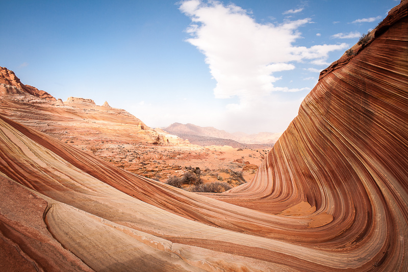 The rock formation "The Wave" is one of Gianni's photographic highlights.