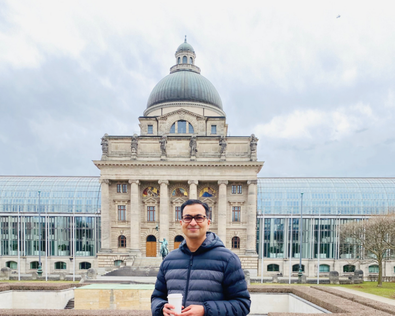 Sunil ist München-Fan.