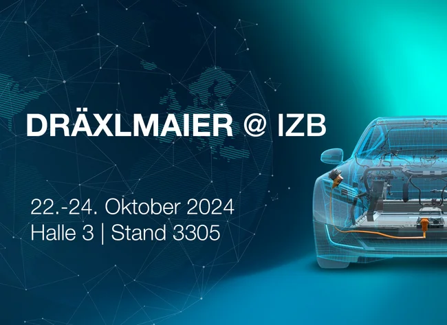 Vom 22. bis 24. Oktober präsentiert die DRÄXLMAIER Group unter dem Motto „Inspiring the Transformation“ auf der IZB 2024 ihre Innovationen aus den Bereichen Low Volt, High Volt und Battery.