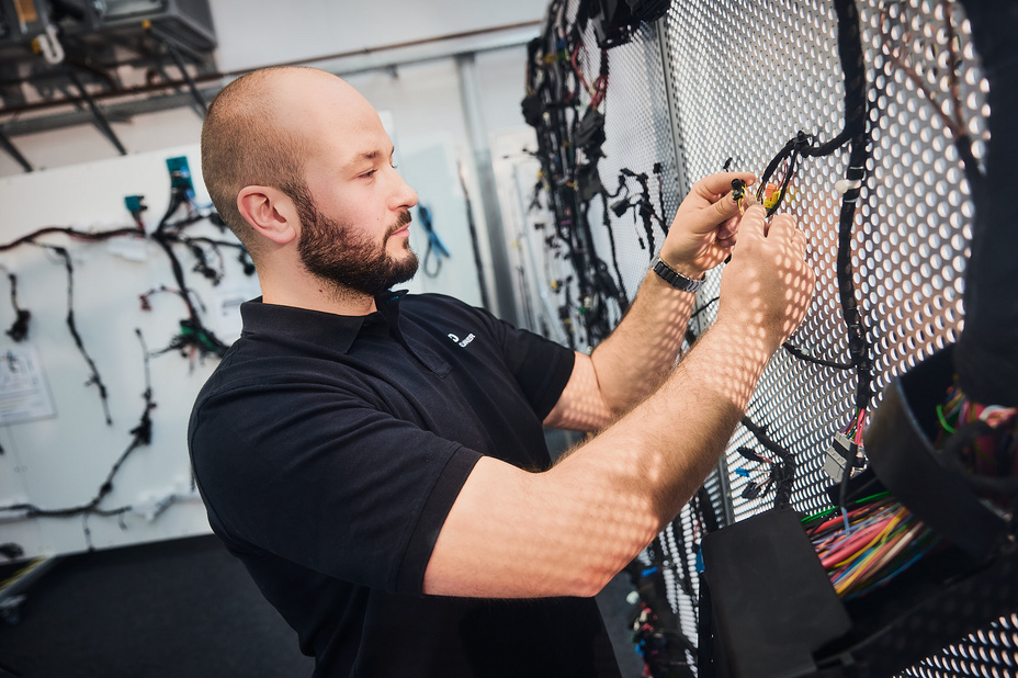 an employee in the electrical development department